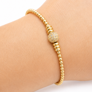 Pulsera el Cairo de oro lamiando 18K